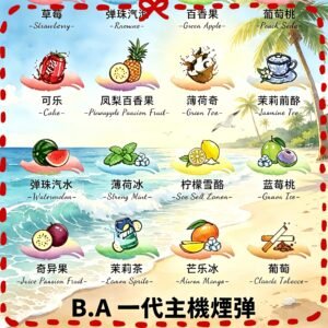 B.A一代電子煙主機煙彈 全口味 台灣正品